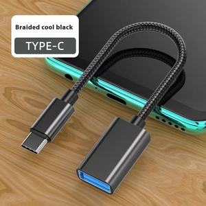 Thương hiệu mới Loại-C để <span class=keywords><strong>USB</strong></span> 2.0 <span class=keywords><strong>OTG</strong></span> Adapter chuyển đổi cáp nam/nữ cho máy tính xách tay điện thoại máy tính DC đầu ra 12-tháng bảo hành - Product Image 2