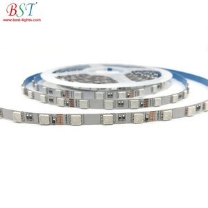 5050ライトLEDストリップRGB 6mm PCB幅12V/24V 60LED/M高輝度WiFiコントロールカラー変更 - Product Image 1