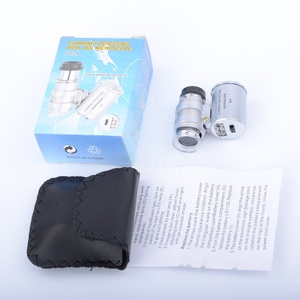 紧凑型便携式60x显微镜，带发光二极管灯和货币检测器口袋尺寸，便于识别 - Product Image 2