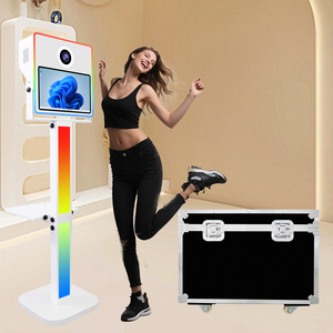 Cabine de Fotos Selfie de Instalação Rápida com Tela Touch de 15,6 Polegadas, Impressora e Caixa de Câmera, Máquina de Foto Booth DSLR para Festas - Product Image 1