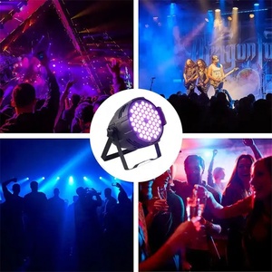 54x3W LED Par ışık RGBW disko yıkama Light8 kanallar DMX 512 LED Uplights sahne aydınlatma etkisi işık düğün parti etkinlikleri için - Product Image 2