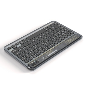 Teclado retroiluminado delgado de 7 colores Teclado transparente inalámbrico recargable para Tab iPad Smartphone Android IOS Dispositivos Windows - Product Image 5