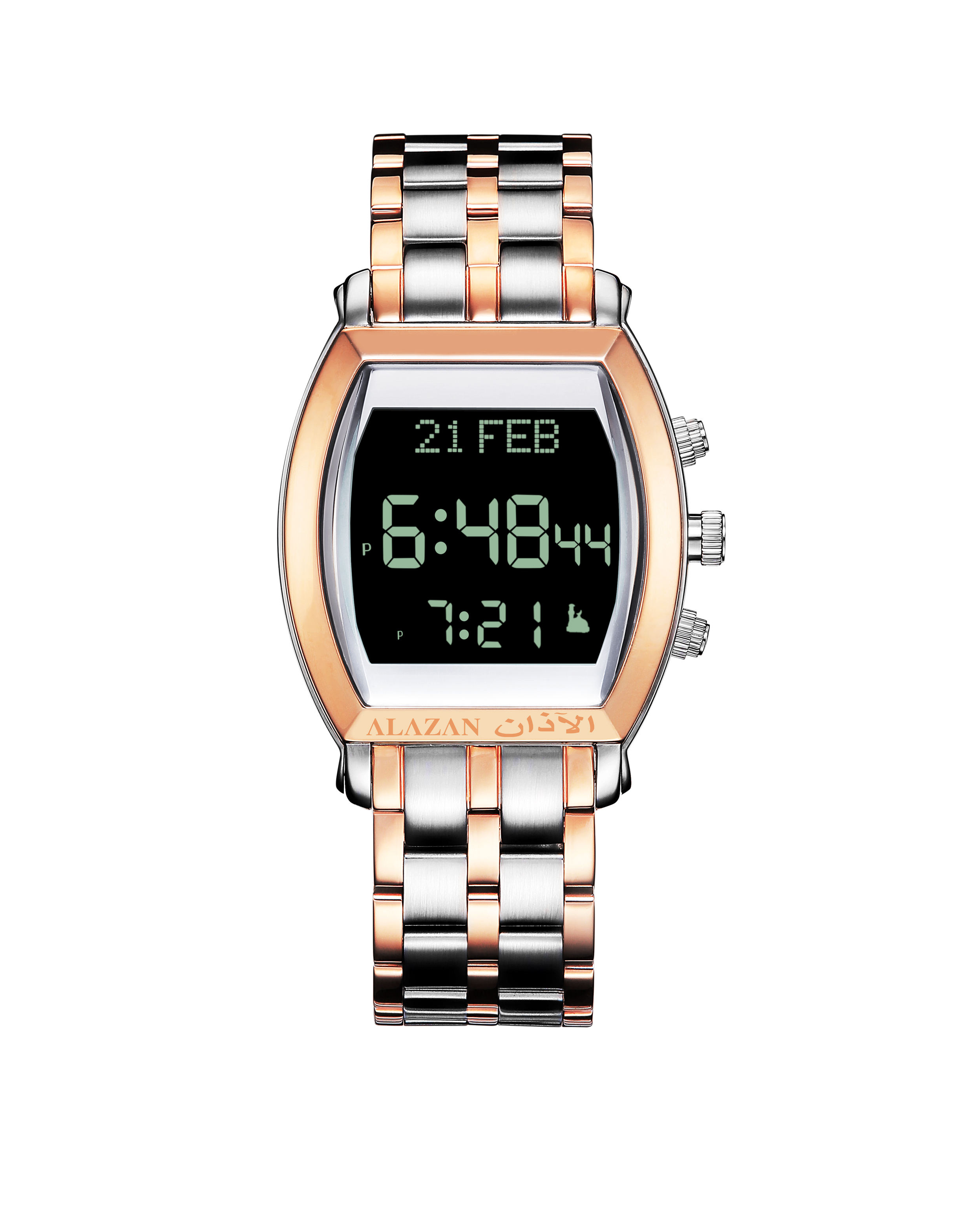 rose gold and silver