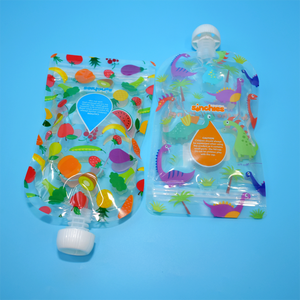 Özel baskılı LDPE aperatif ve anne sütü çanta yeniden Zip kilit dik durabilen poşet bebeğin gıda içecekleri jöle ile kullanın - Product Image 3