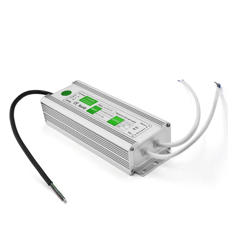 Fuente de alimentación conmutada IP67 para luces LED de neón, 110V, 220V, CA a CC, 24V, 5 amp, resistente al agua, 120W