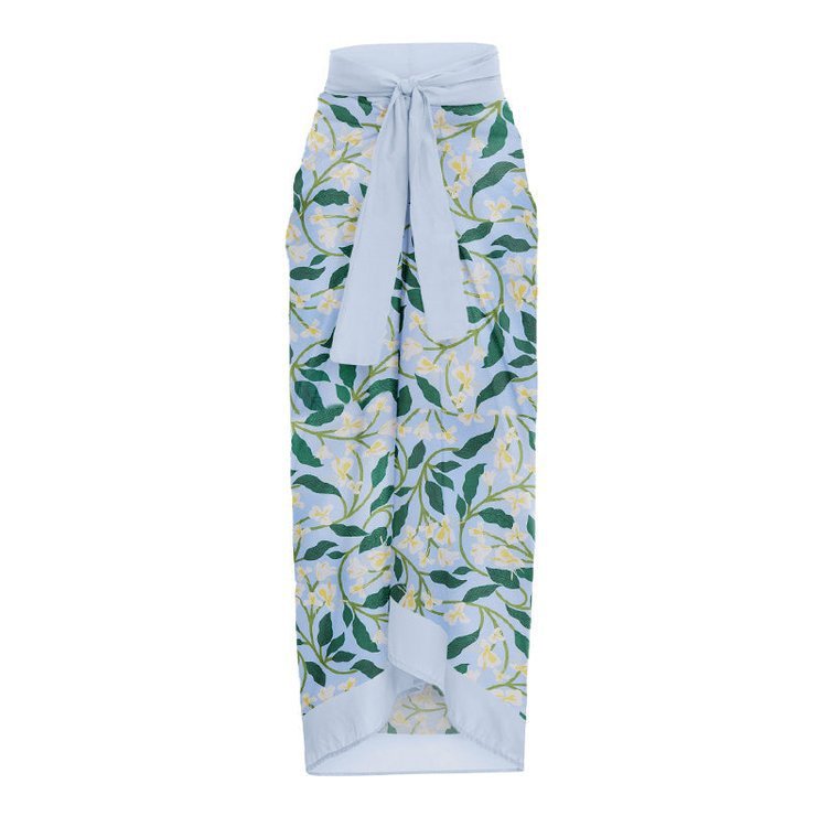 Robe portefeuille feuille verte
