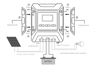 High Power Photovoltaic Battery Battery Panel 12V 24V <strong>48V</strong> Best Settings 80A MPPT Solar <strong>Controller</strong> for Solar Charge <strong>Controller</strong> - Product Image 4