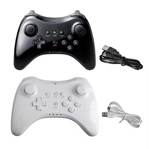 คอนโทรลเลอร์เกมจอยสติ๊กไร้สายแบบคลาสสิกสำหรับ Nintendo Wii U Pro Gamepad จอยควบคุม Manette Mando - Product Image 1