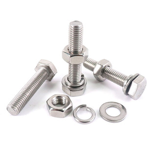 高張力ヘビーデューティボルトとナットセット留め具A2-70 SS304ステンレス鋼六角ボルトとナットワッシャー