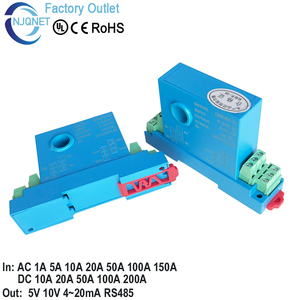 Transmisor de transductor de corriente CA, salida de 4, 20mA, 5V, 10V, RS485, 50A, 100A, 150A, salida de 4, 5V, 10V, DC - Product Image 2