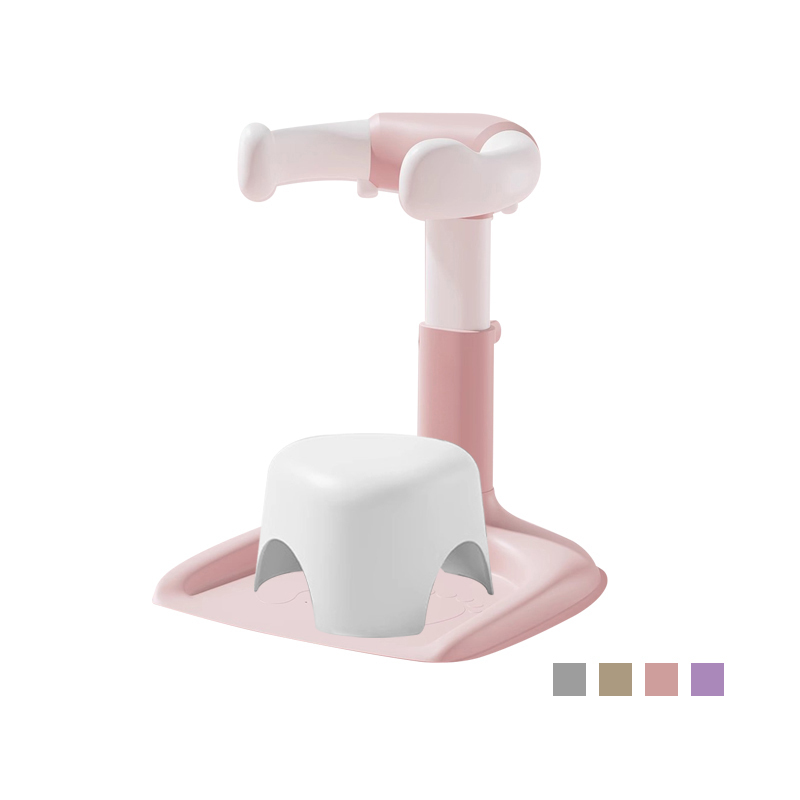 Rose avec banc et bonnet de douche