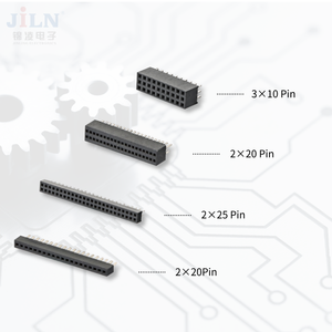 メスヘッダー2.54mmマルチピン単列DIP Typwomenaleピンヘッダーコネクタ (PCBブラックチューブタイプCメスコネクタPCB、PCB)