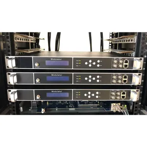 Digitale Kopfs telle mit 24 Anschlüssen H264 HD zu DVB-C DVB-T ISDBT ATSC RF-Modulator HD 16-Träger-Encoder-Modulator - Product Image 6