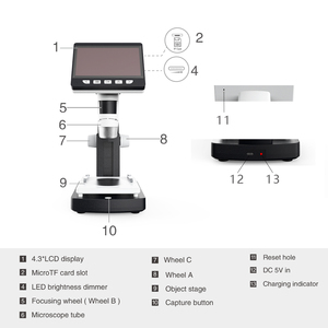 400x 500X 1000X VGA Industrial Smartphone Repair <strong>Microscope</strong> Camera Video Stereo <strong>Digital</strong> <strong>Microscope</strong> Biological for Laboratory