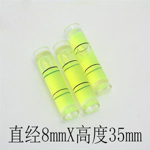 调平测量仪用绿色圆筒塑料气泡水平仪气泡小瓶 - Product Image 3