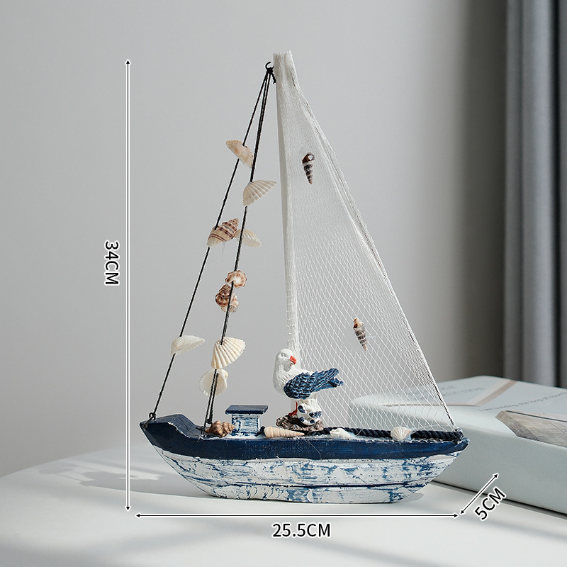 Large Seagull Shell Boat