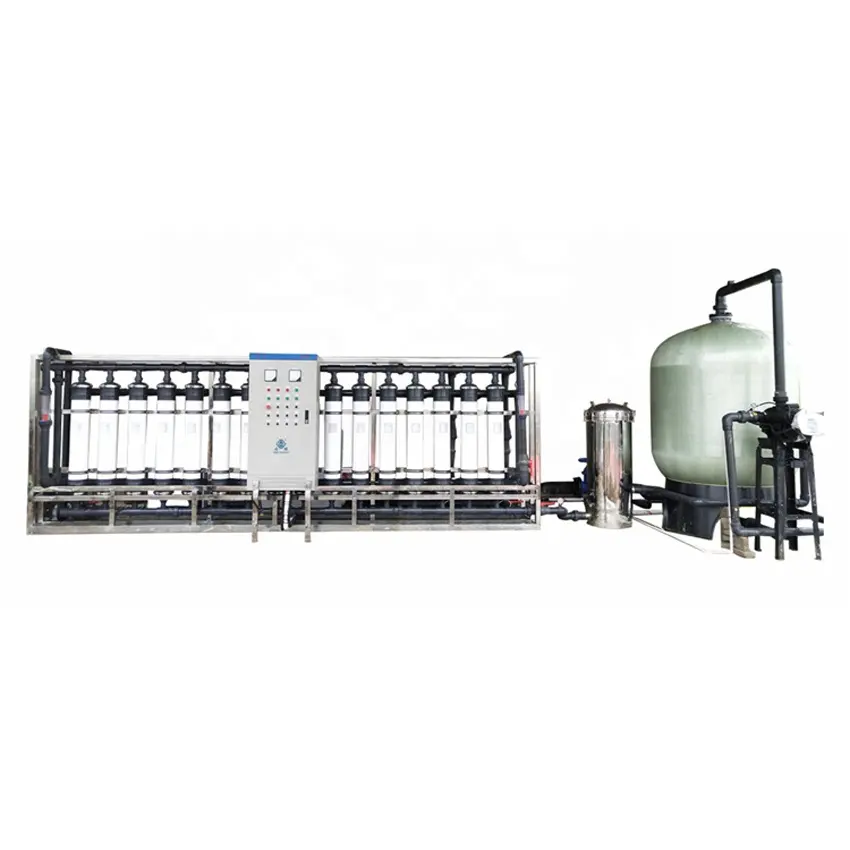 50t UF sistema ultrafiltração purificador de água ultra filtração fibra santificado em Guangzhou