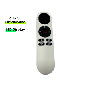 Anpassbare LED-Anzeige Fernbedienung für TV Heimgebrauch Elektrischer Lüfter Tragbares Licht Neuankömmling OEM ODM Fixed Code Kunststoff gehäuse