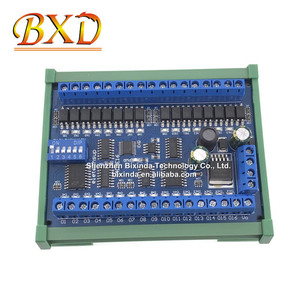 DC 12V 24V 16 <strong>Input</strong> 16 <strong>Output</strong> <strong>RS485</strong> Remote Control Switch PLC IO Expansion Board 03 06 16 Modbus RTU Module N4D3E16 - Product Image 3