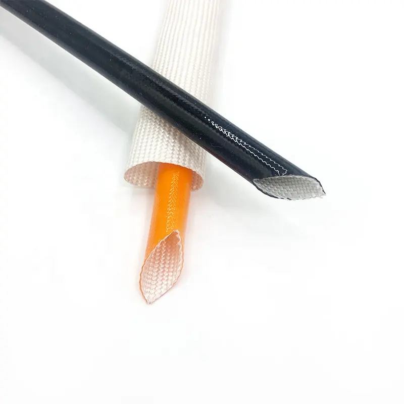 Manchon anti-feu haute tension tube de protection de câble en fibre de verre manchon souple en fibre de verre ignifuge