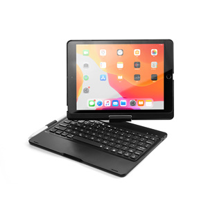 BT 3.0 di alta qualità senza fili retroilluminato luce 360 gradi tastiera di vibrazione con il caso per iPad Air 4 caso tastiera - Product Image 3