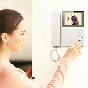 Alta calidad 4 cables 4,3 pulgadas HD Video puerta teléfono sistema de intercomunicación de 2 vías para cámara de Color al aire libre protección de seguridad de la casa - Product Image 3