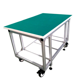 Factory <strong>100</strong>*60*75cm TRANSPORT CARTS and MATERIAL <strong>TROLLEYS</strong> Warehouse Packing Table Aluminium Hand Trucks Modular Tool ROLLEYS - Product Image 3