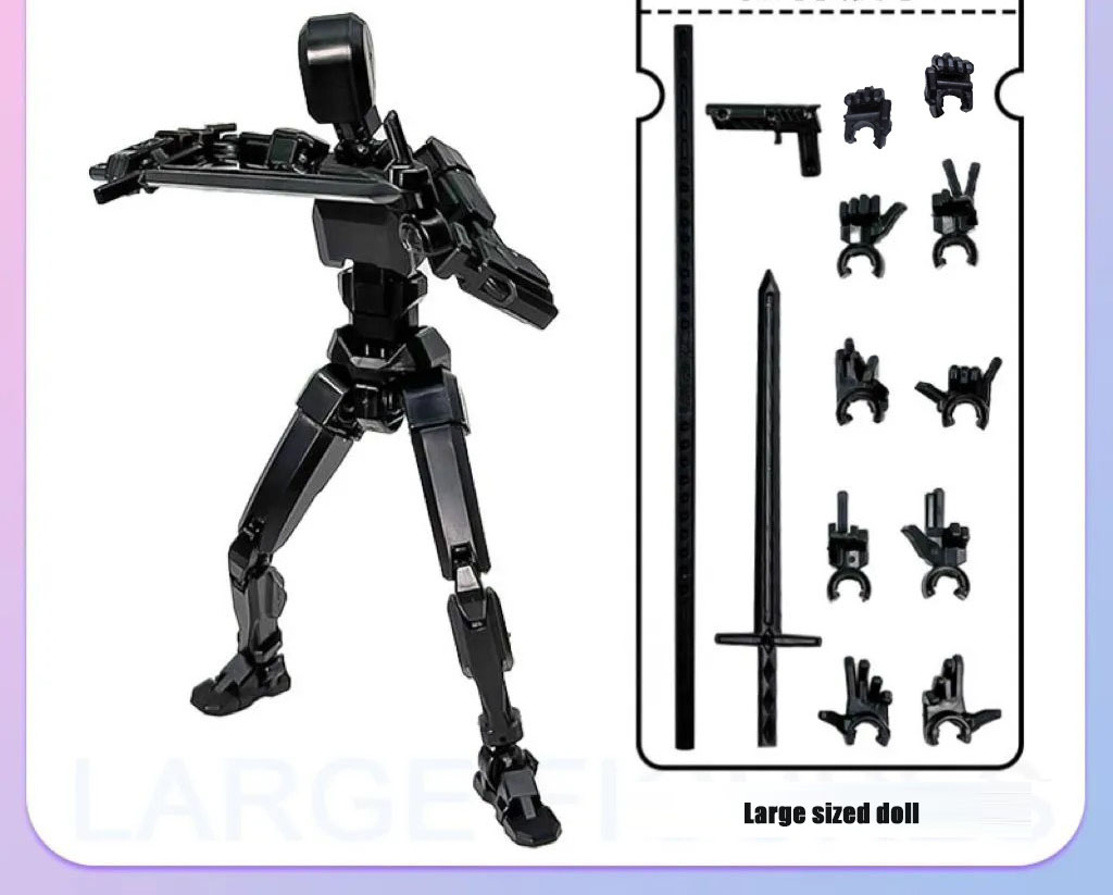 Figurine articulée de 20 cm - Noir