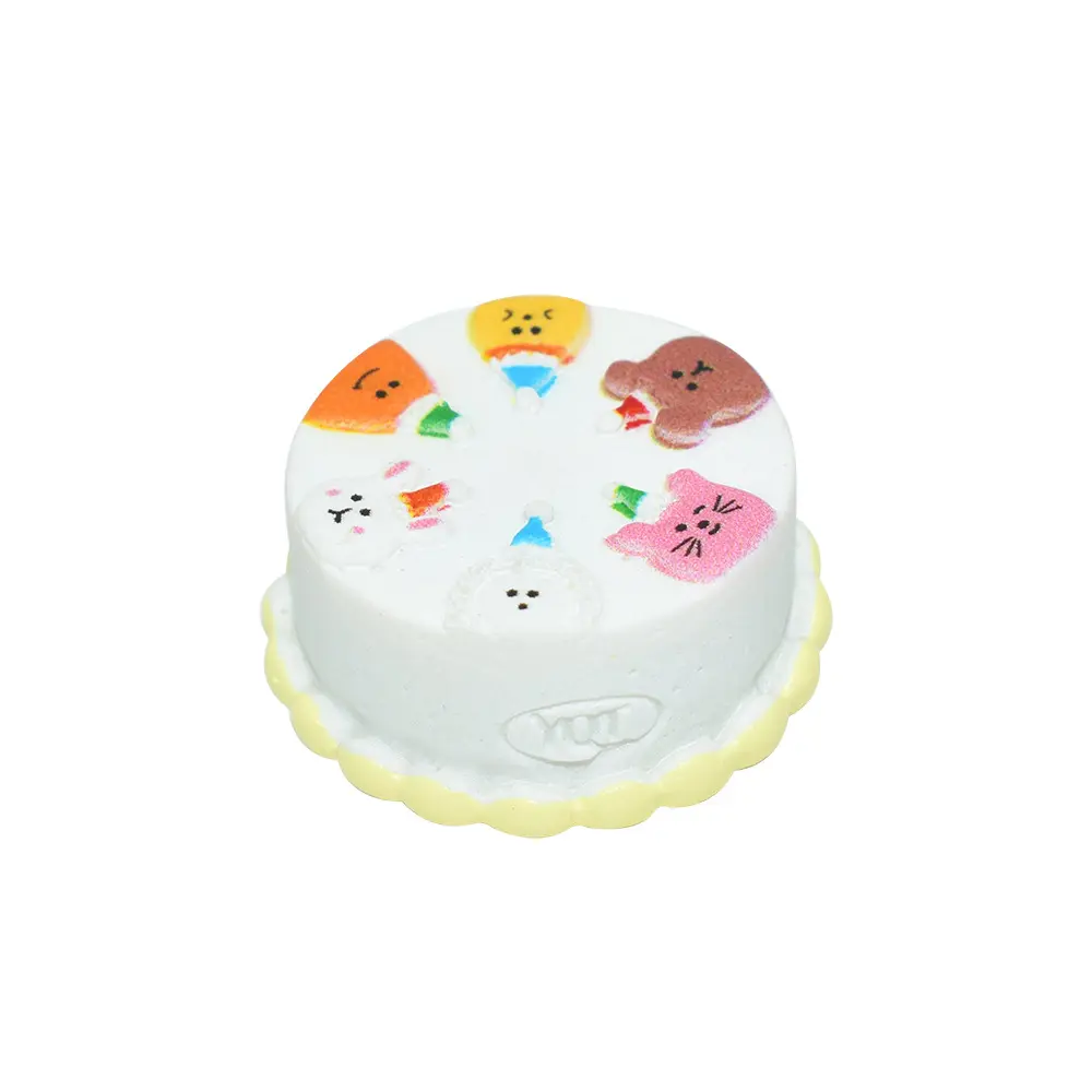 Kawaii 3D Alimentaire Dessert Gâteau D'anniversaire Résine Charmes Pour Slime Filler Dollhouse Bricolage Artisanat Téléphone Cas Décoration