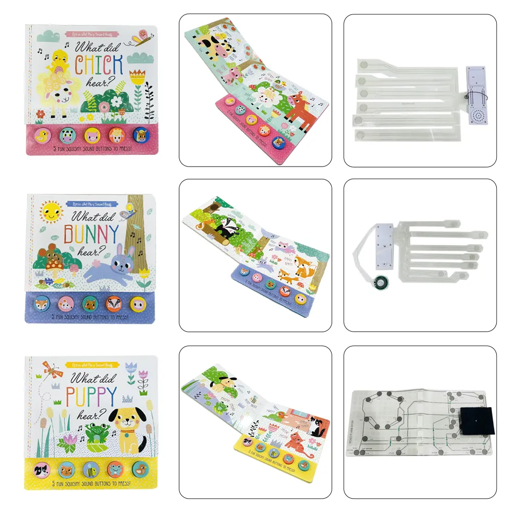 Yimi paper Custom Children Books Sound Effects Sound Book Printing for Kids