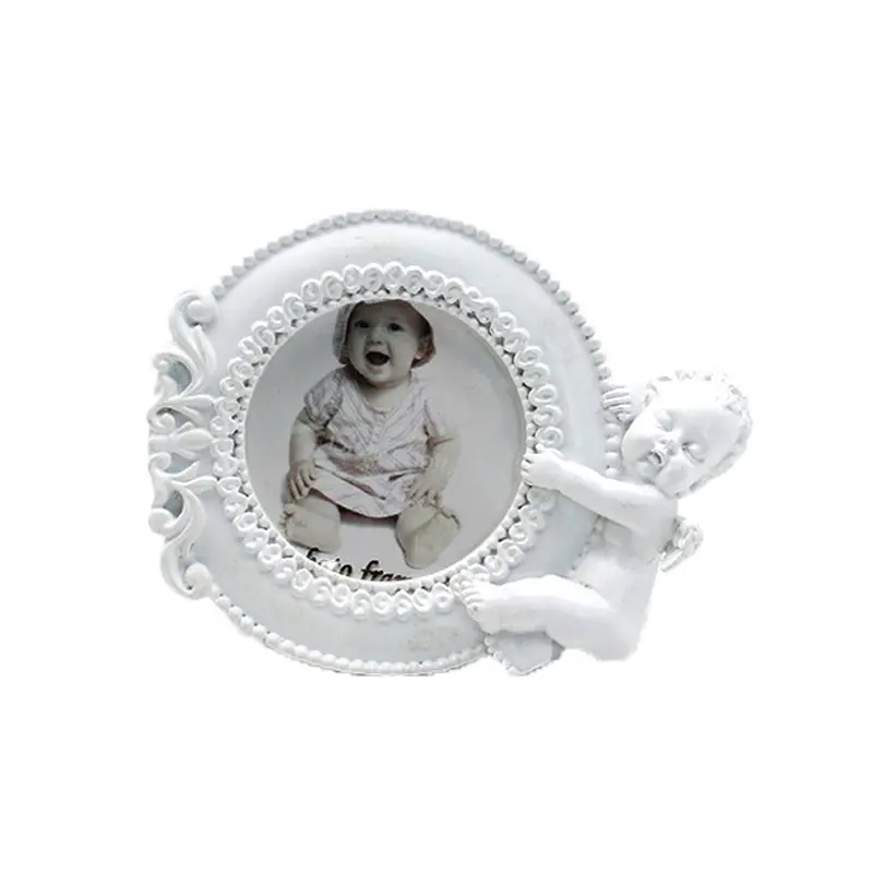 Mini Photo Frame Display Da Tavolo A Casa Decorazione Scrivania Classico Bianco Angelo