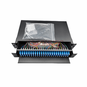 Sistema de gestión de fibra FMS 2U 19 pulgadas 48 SC Rackmount 96 Core Sliding ODF Fiber Enclosure Panel de conexión de fibra óptica - Product Image 2