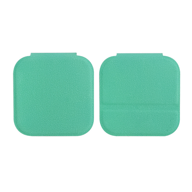 Espejo de cuero PU verde claro