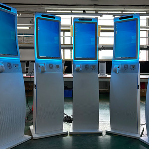 23,6-Zoll-Display Touchscreen-Kiosk Interaktives Panel Kiosk Kiosk Display Stand Monitor Warteschlangen system Gebogener Boden stehend - Product Image 6