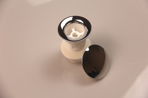 Scarico del bagno Click Clack lavabo tappo di scarico del lavandino raccoglitore per capelli filtro di scarico del lavandino senza troppopieno