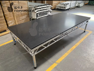 Litedeck sahne 1m x 1m alüminyum çerçeve kafes yapısı ayarlanabilir sahne işıklı ayarlanabilir dans platformu - Product Image 2