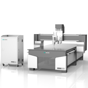 Máquina enrutadora cnc 1325 con sistema de cámara ccd, cortador de cuchillos oscilantes para tablero Kt de espuma, etc. - Product Image 1