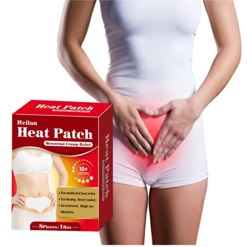 Özel kadın Menstrual kramp kabartma yama ısı paketi süresi menstrüel ağrı kesici yama