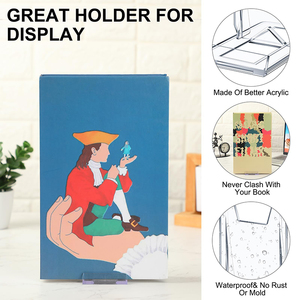 Cao cấp rõ ràng có thể điều chỉnh Acrylic truyện tranh Album CD Tạp Chí bưu thiếp tác phẩm nghệ thuật cuốn sách Giá vẽ Collector hiển thị đứng để hiển thị - Product Image 3