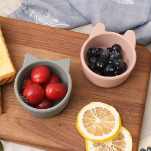 Hiện Đại & Dễ Thương 135Ml Silicone Snack Bát Trẻ Em Mới Của Bộ Đồ Ăn Cho Bé Cai Sữa Của Kid Tự Ăn Mini Món Ăn - Product Image 5