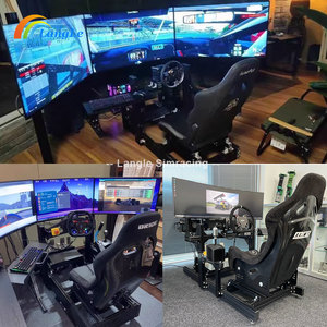 Soporte de simulador de conducción VR para carreras en línea, asiento de simulador de realidad virtual, marco de aluminio, soporte de Kit de simulación dinámica