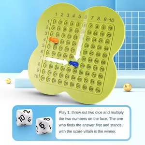 匹配游戏学习教育玩具乘法板游戏棋盘匹配闪光认知儿童 - Product Image 4
