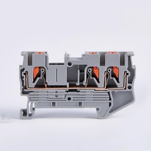 PT2.5-TW Twin Conductor Push in <strong>Terminal</strong> Wire Connector 2.5mm TWIN Combined Din Rail <strong>Spring</strong> Push-in Din Rail <strong>Terminal</strong> <strong>Block</strong> - Product Image 2