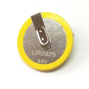 แบตเตอรี่ LIR2025ชาร์จได้90องศาหมุดสำหรับกุญแจรีโมทรถยนต์2025 90องศา - Product Image 1