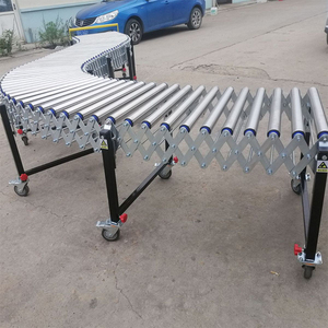 Electric Roller <strong>Conveyor</strong> Telescopic Line Lifting Turning Small Assembly Line <strong>Conveyor</strong> Belt <strong>Loading</strong> and <strong>Unloading</strong> Turning Machine - Product Image 3