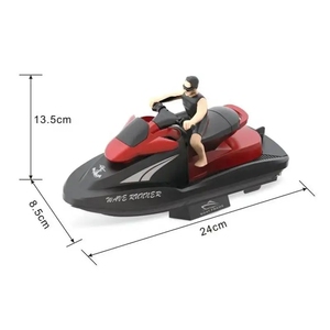 2.4G צעצוע שלט רחוק RC סירת גולש במהירות גבוהה סירת מפרש דגם RC גלישה חשמלית מאונן לעיסוי ויברטור פלסטיק 14+