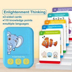 Frühschule elektronische Karten Lesemaschine Spielzeug mehrere Sprachen gewechselt sprechen Flash-Karten Lernmaschine für Kinder - Product Image 2