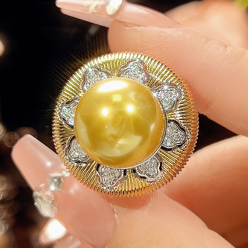 Bague Golden Balls - Taille ouverte