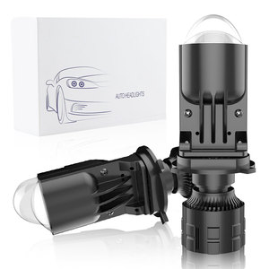 Popnow Mini projektör Lens harici sürücü Led far 80W 8000LM CSP çip H4 çift ışın için araç aydınlatma sistemi, - Product Image 1