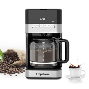 Empstorm 2024 temperaturregelungsfunktion elektrisch wiederaufladbar 12 tassen kapazität tropfkaffeemaschine mit sichtbarem wasserfenster - Product Image 1